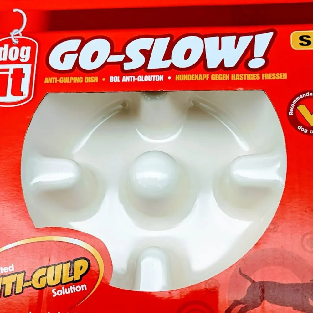 Dog It Go Slow Small Anti Gulp Dish Bowl 300 mL 10 oz New In Box NIB Prevent GDV